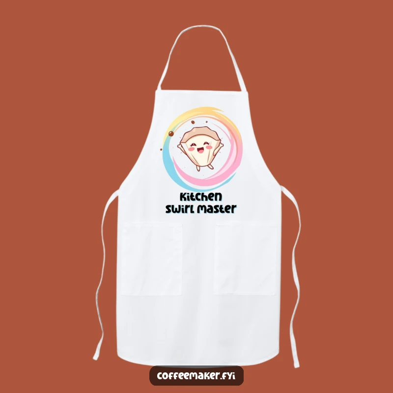 Funny Coffee Filter Apron: Joyful Swirl Fun in the Kitchen