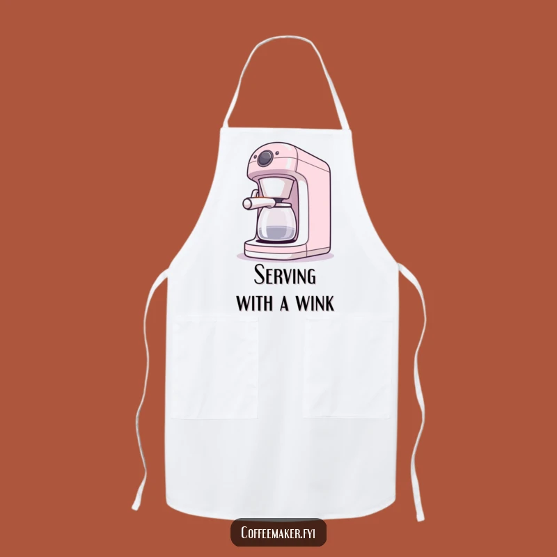 Funny Coffee Maker Apron - Winking Kitchen Fun, Perfect Gift for Baristas