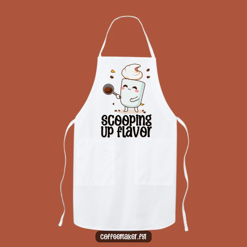 Funny Coffee Scoop Apron: Big Scoop Fun in the Kitchen
