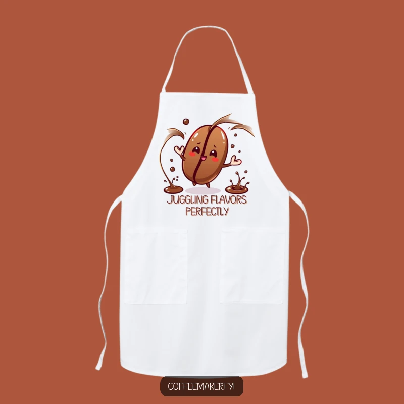 Funny Juggling Coffee Bean Apron: Cook with Skill and Humor
