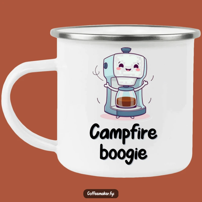 Funny Dancing Coffee Maker Camping Mug: Adventure Brews with Lively Humor!