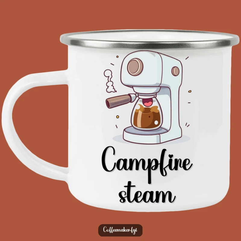 Funny Coffee Maker Sputtering Camping Mug - Outdoor Energy Gift