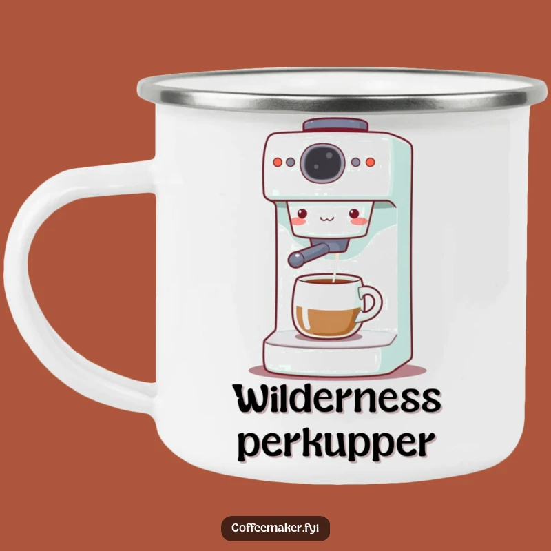 Funny Coffee Maker Camping Mug: Gleeful Brewer for Adventures, Epic Gift!