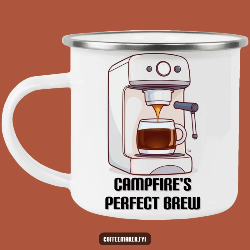 Funny Coffee Maker Camping Mug: Perfect Brew Dispensing, Outdoor Drinkware