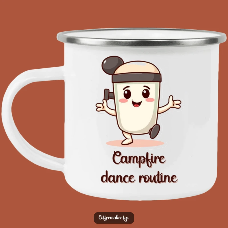 Funny Coffee Tamper Camping Mug - Determined Outdoor Dance Gift