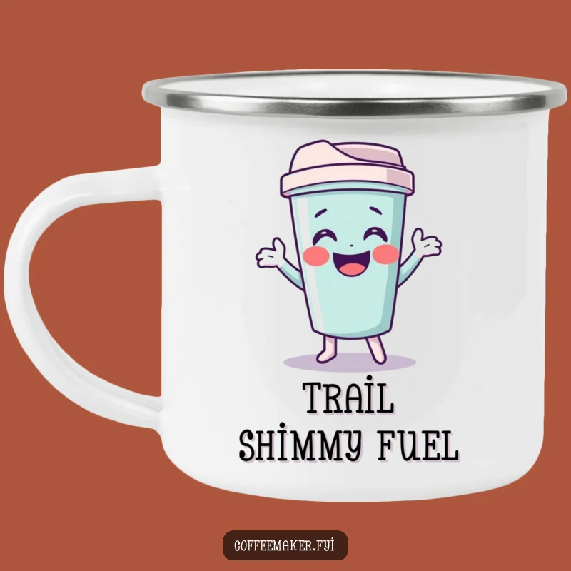 Funny Travel Mug Camping Mug: Giggling Shimmy Companion for Outdoors