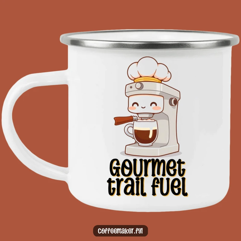 Funny Chef Coffee Maker Camping Mug: Gourmet Brews on Any Adventure!