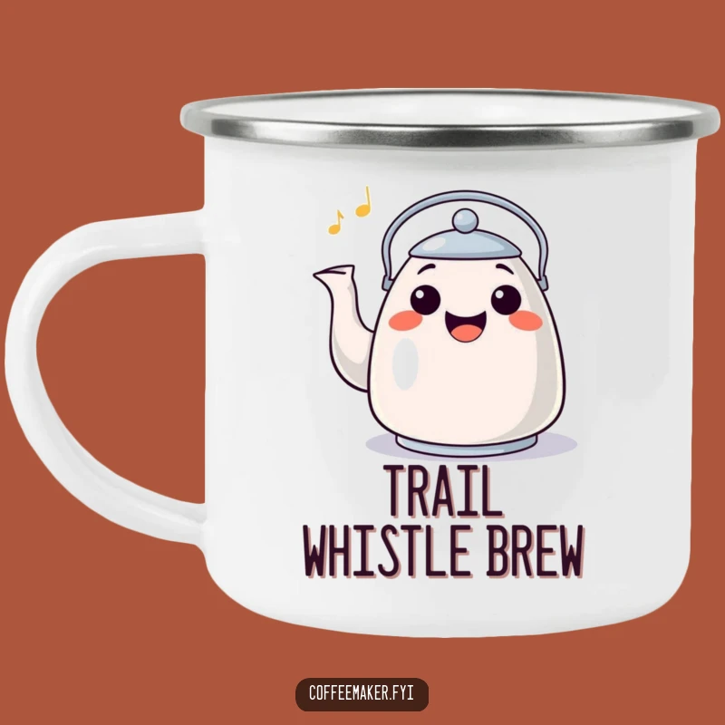 Funny Happy Kettle Camping Mug - Cheerful Outdoor Tune Gift