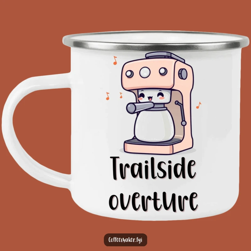 Funny Coffee Maker Conductor Camping Mug: Adventure Brews with Musical Humor!