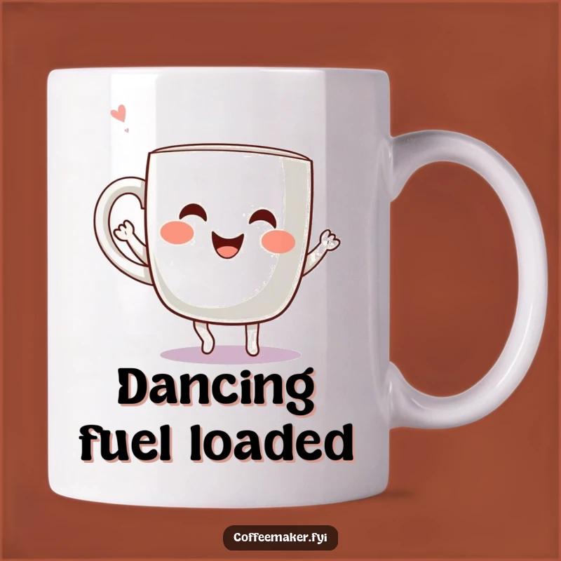 Funny Kawaii Coffee Mug Dancing Mug - Joyful Moves, Perfect Gift