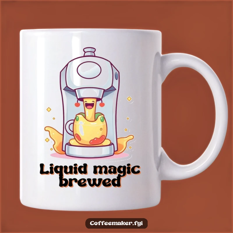 Funny Coffee Maker Sparkling Liquid Mug - Cheerful Gift for Coffee Lovers