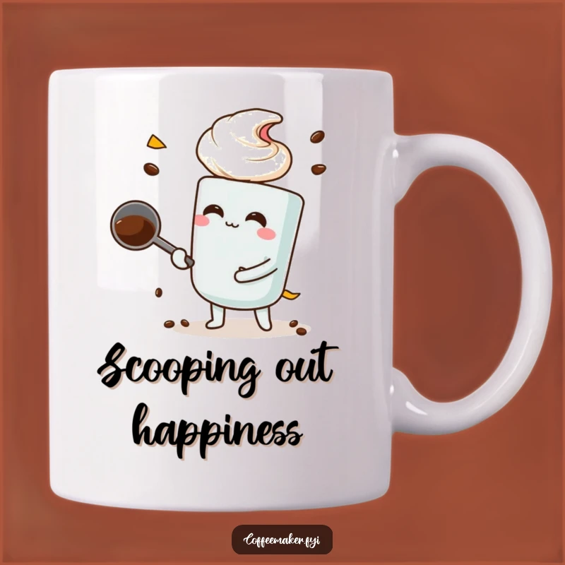 Funny Coffee Scoop Mug: Big Scoop Energy for Coffee Enthusiasts
