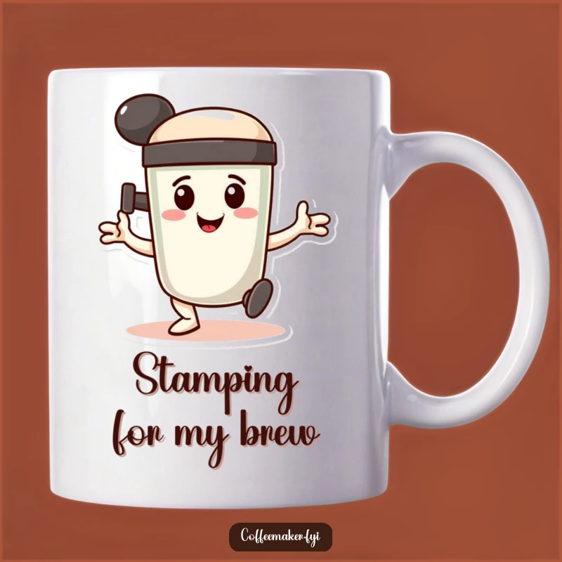 Funny Coffee Tamper Dance Mug - Determined Barista Gift
