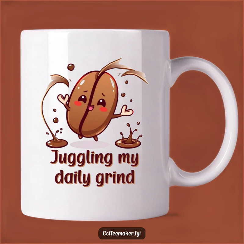 Funny Juggling Coffee Bean Mug: A Hilarious Gift for Multitaskers