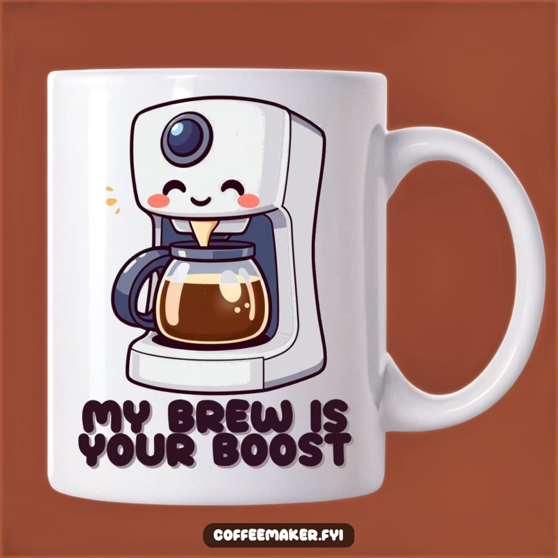 Funny Kawaii Coffee Maker Mug: Enthusiastic Brew Buddy for Coffee Lovers