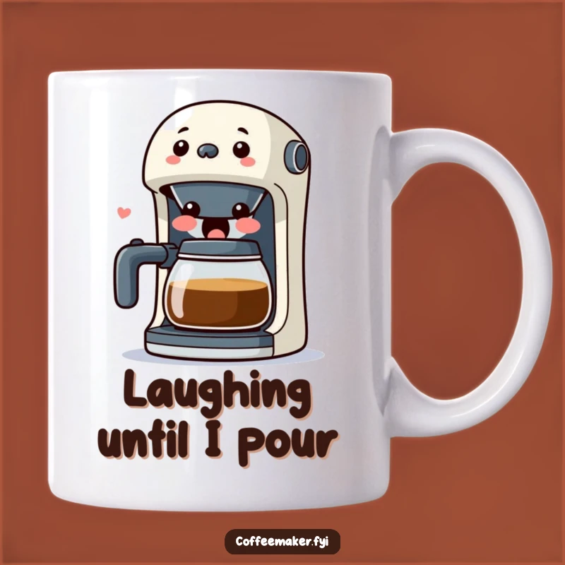 Funny Kawaii Coffee Maker Mug: Surprised Laugh, Hilarious Gift Delight