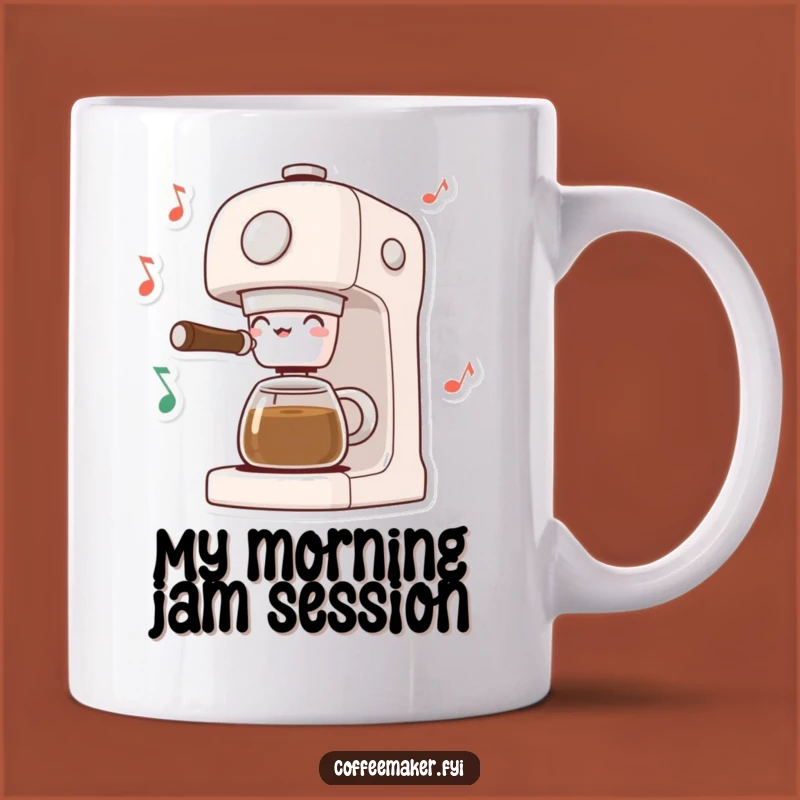 Funny Musical Coffee Maker Mug: Dancing Notes Brew, Melody Gift!