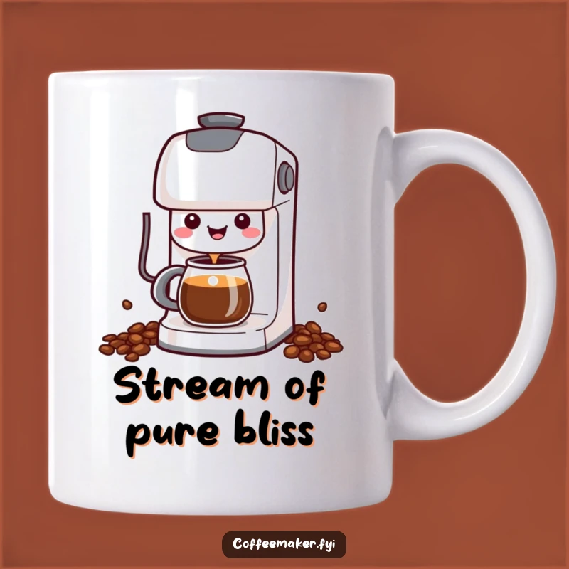 Funny Kawaii Coffee Maker Mug: Cheerful Pour, Perfect Hilarious Gift