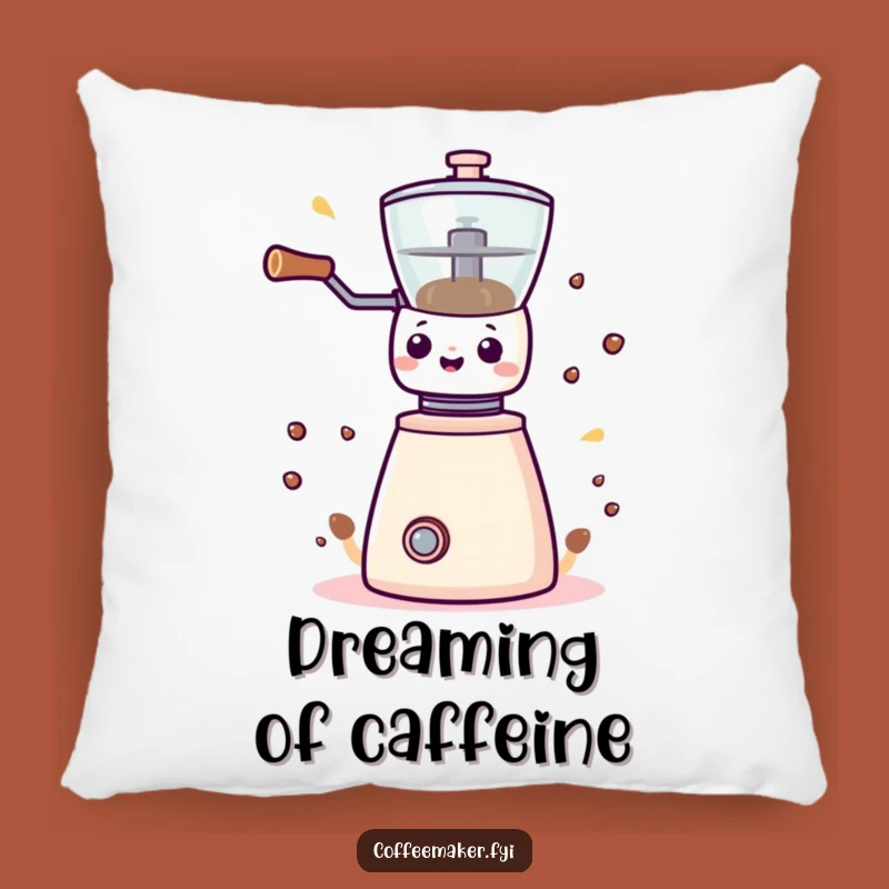 Cozy Funny Kawaii Coffee Grinder Pillow: A Comfy Gift