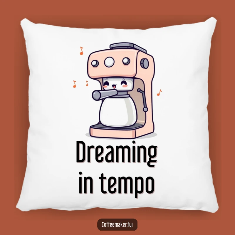Funny Coffee Maker Conductor Pillow: Cozy Comfort with a Humorous Musical Twist!