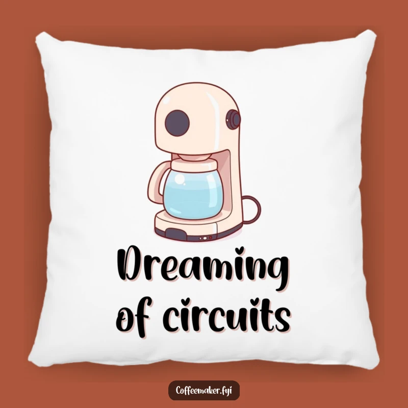 Funny Coffee Maker Pillow - Cozy Comfort & Quirky Gift!