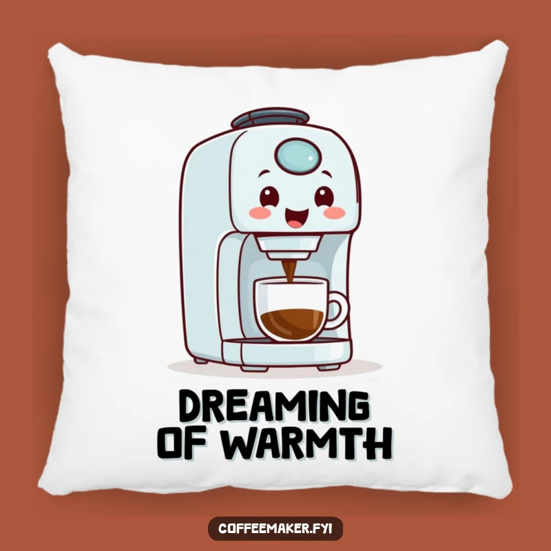 Funny Coffee Maker Pillow - Your Comfy Companion for Coffee Dreams
