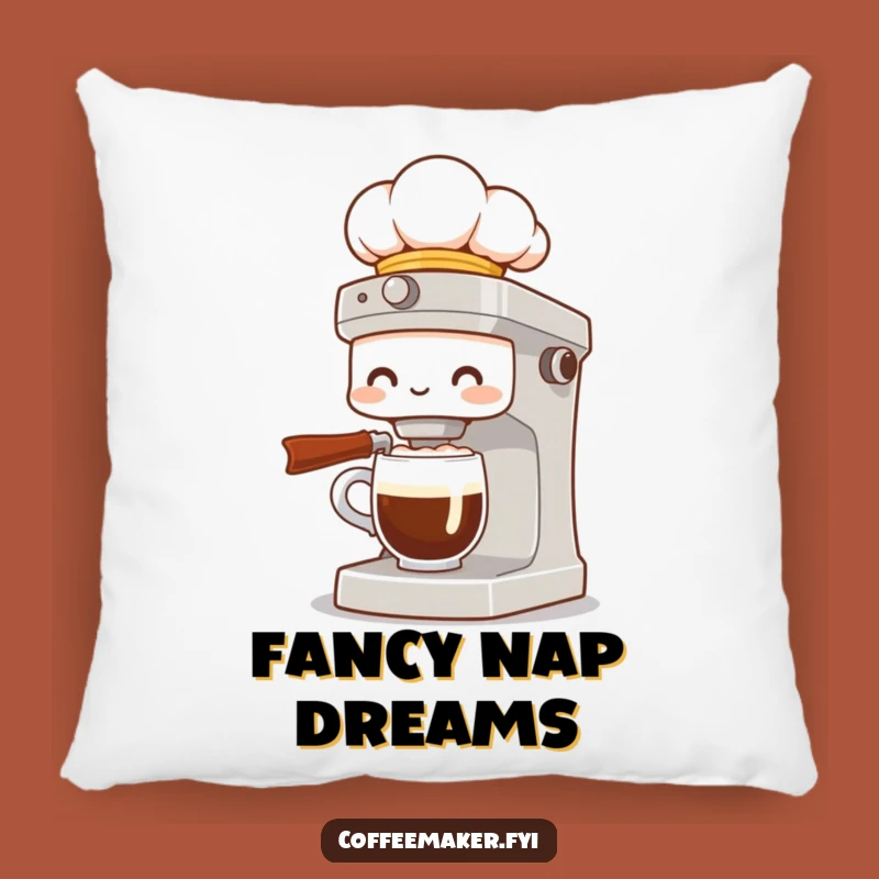 Funny Chef Coffee Maker Pillow: Cozy Comfort with Gourmet Coffee Style!