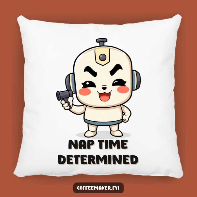 Funny Determined French Press Pillow - Cozy Drive & Comfort Gift