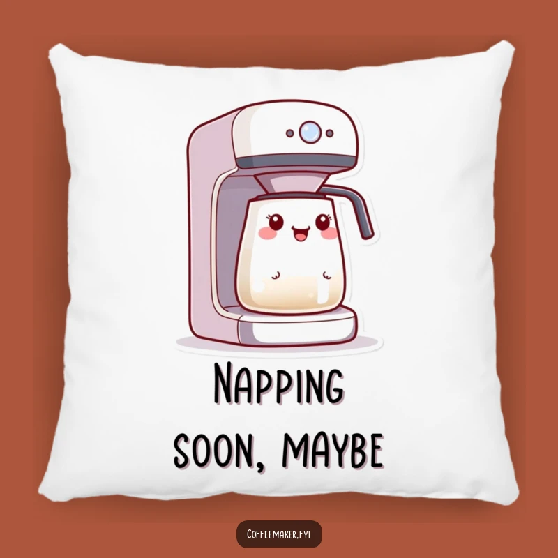 Funny Kawaii Coffee Maker Pillow: Cozy Excitement, Blinking Light Comfort, Sweet Gift