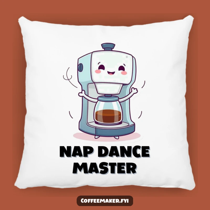 Funny Dancing Coffee Maker Pillow: Cozy Comfort Meets Humorous Vibrancy!