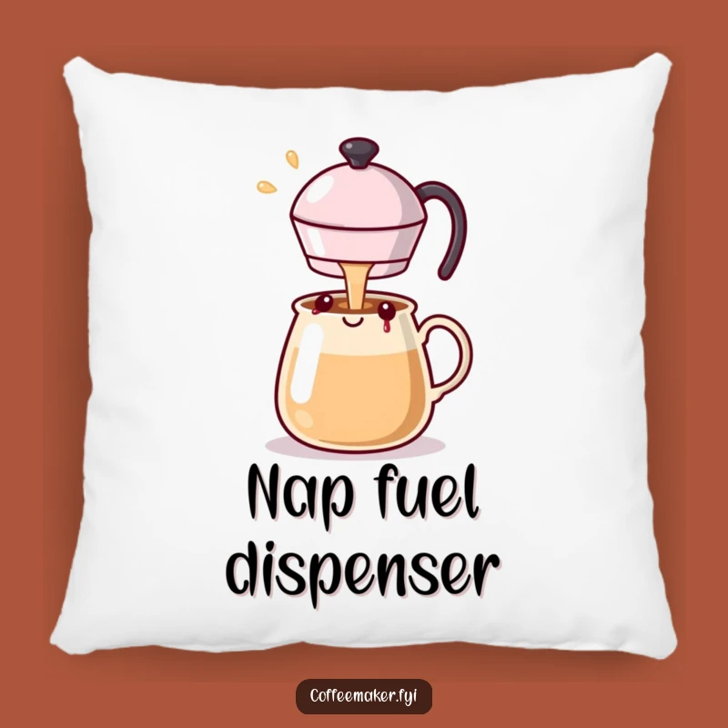 Soft Funny Kawaii Coffee Pot Pillow Pouring Happiness - Cozy Gift!
