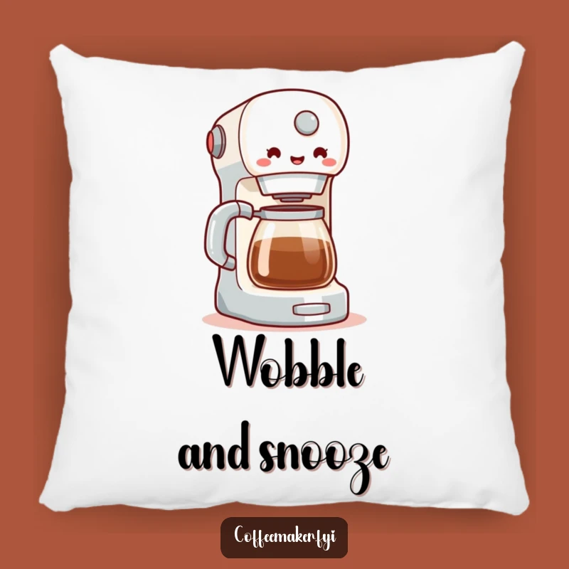 Funny Coffee Maker Wobble Pillow: Cuddle Up with Caffeine Cheer!