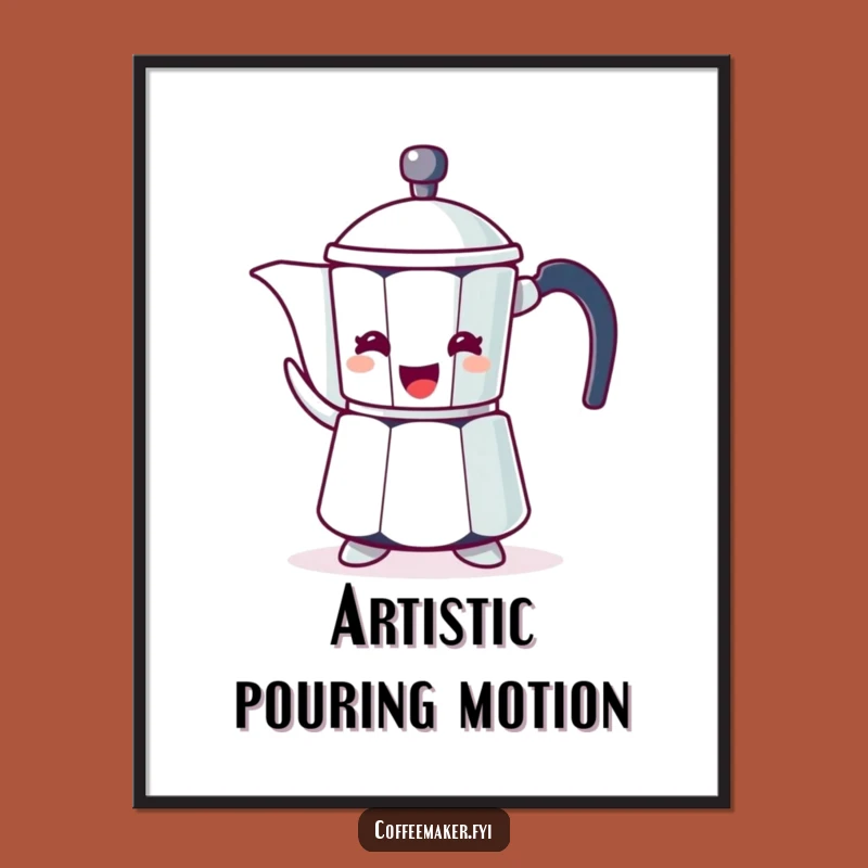 Funny Coffee Pot Digital Art - Enthusiastic Spout Gesture