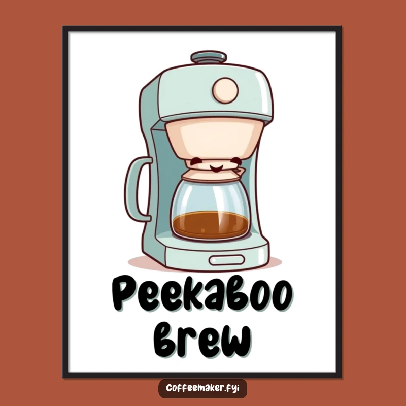 Funny Coffee Maker Mischief Art - Instant Quirky Decor Gift