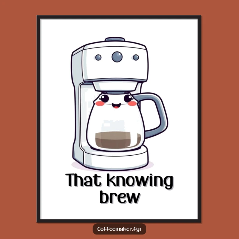 Funny Winking Coffee Maker Digital Art - Instant Cheer with a Wink