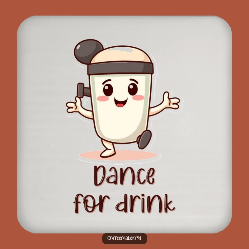 Funny Coffee Tamper Coaster - Determined Dance Table Protector Gift