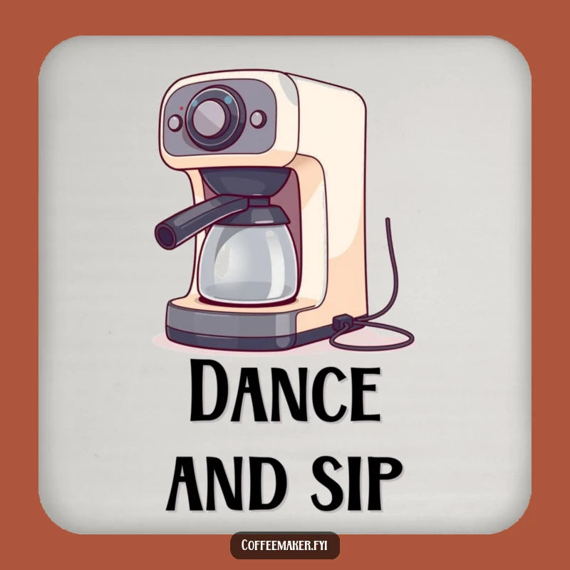 Funny Dancing Coffee Maker Coaster Set - Protect Surfaces with a Groove