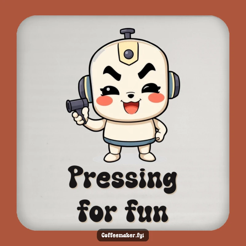 Funny Determined French Press Coasters - Protect Surfaces with Drive