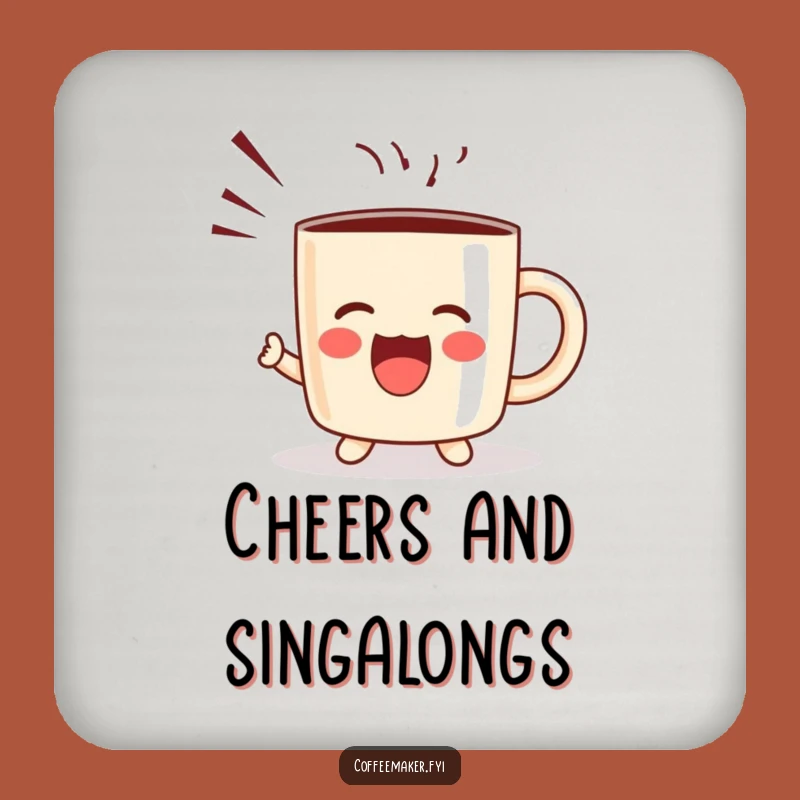 Funny Kawaii Coffee Mug Coasters - Joyful Protection for Your Surfaces