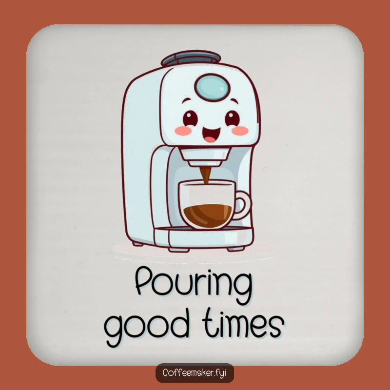 Funny Coffee Maker Coaster Set - Keep Your Surfaces Happy and Dry