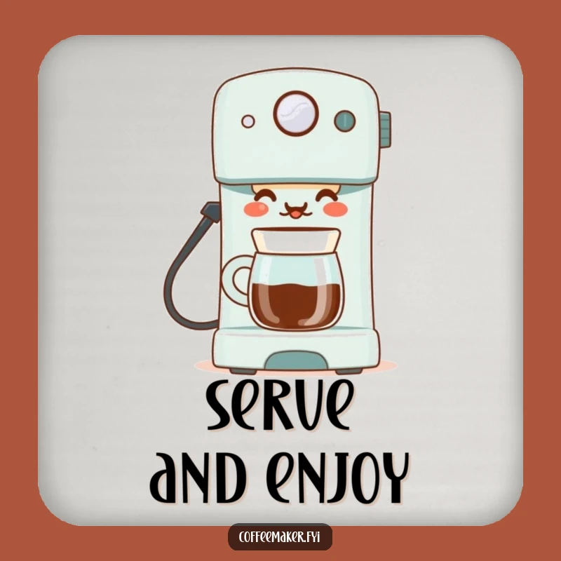 Funny Proud Coffee Maker Coasters - Protect Surfaces with Brewing Pride Gift!