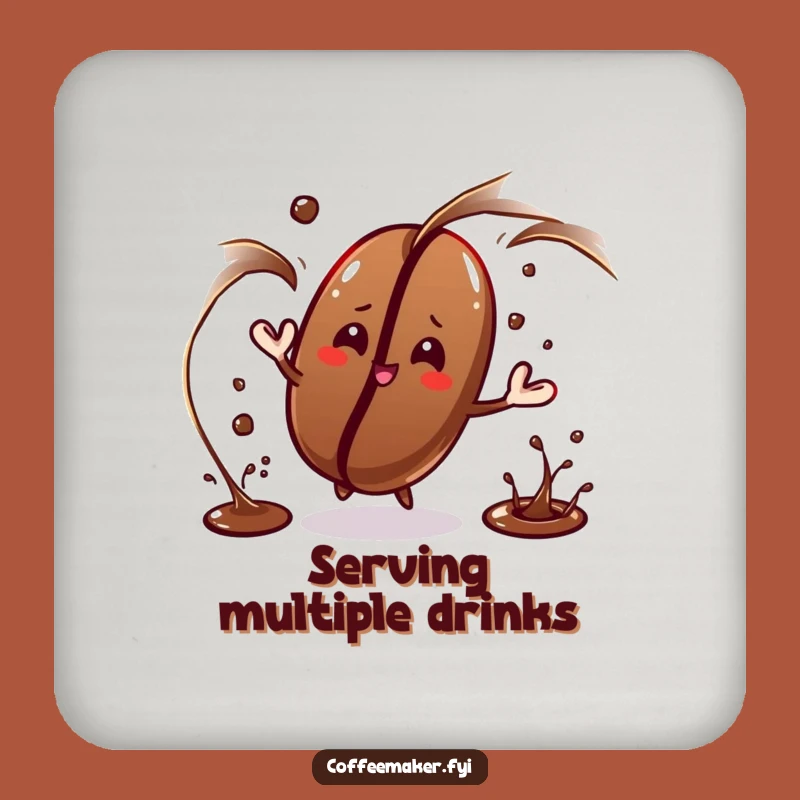 Funny Juggling Coffee Bean Coasters: Skillful Protection for Your Table