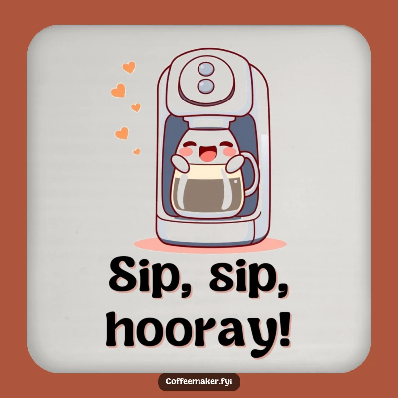 Funny Singing Coffee Maker Coaster: Gurgling Drink Protector, Small Gift