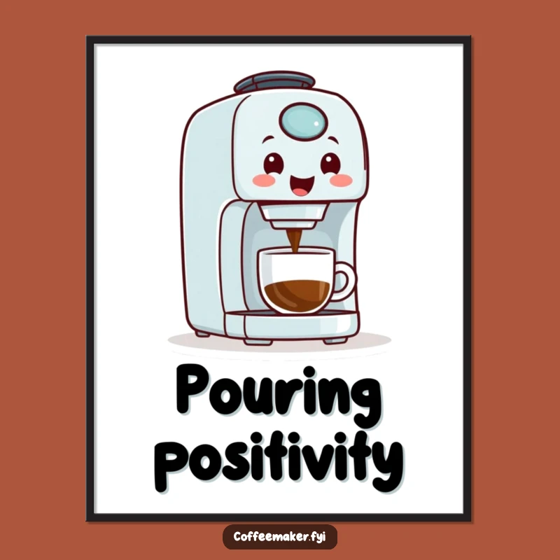 Funny Coffee Maker Art Print - Wake Up to Whimsy on Your Walls