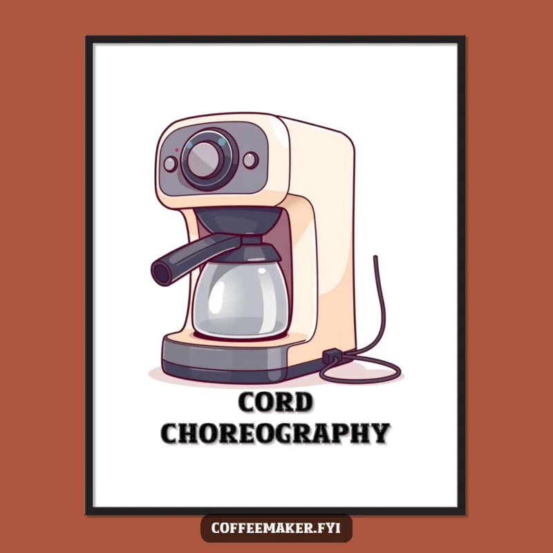 Funny Dancing Coffee Maker Art Print - Let the Rhythm Fill Your Walls