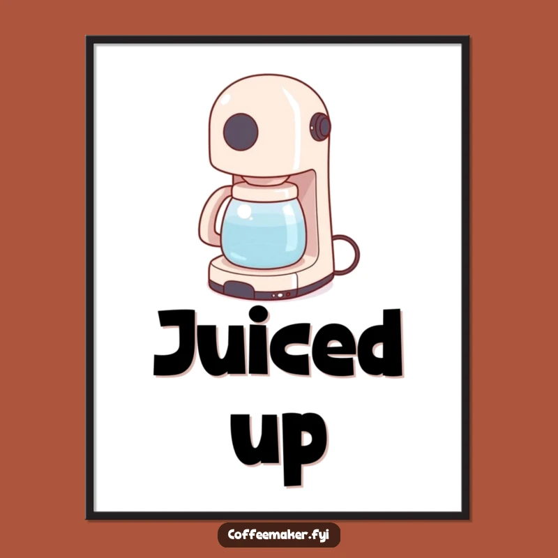Funny Coffee Maker Poster - Quirky Wall Art & Perfect Gift!