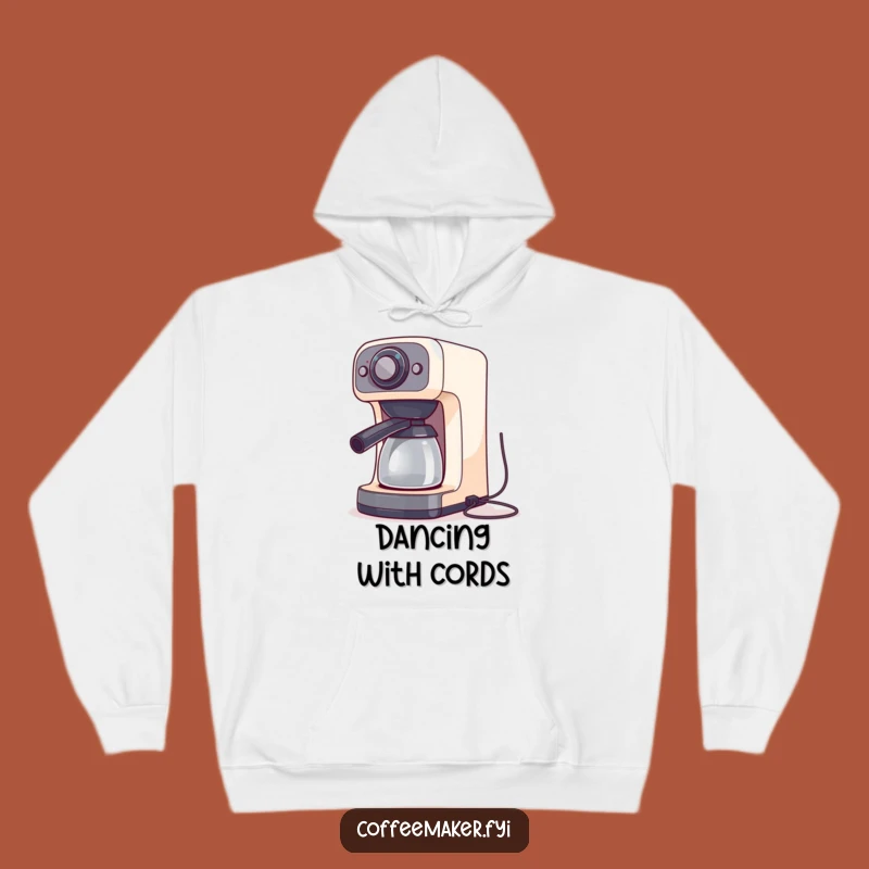 Cozy Funny Dancing Coffee Maker Hoodie - Warmth and Rhythm Included