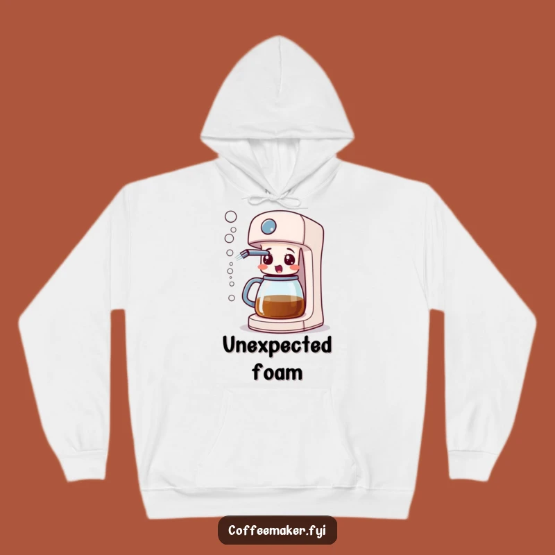 Cozy Funny Surprised Coffee Maker Hoodie - Warmth and Whimsy Included
