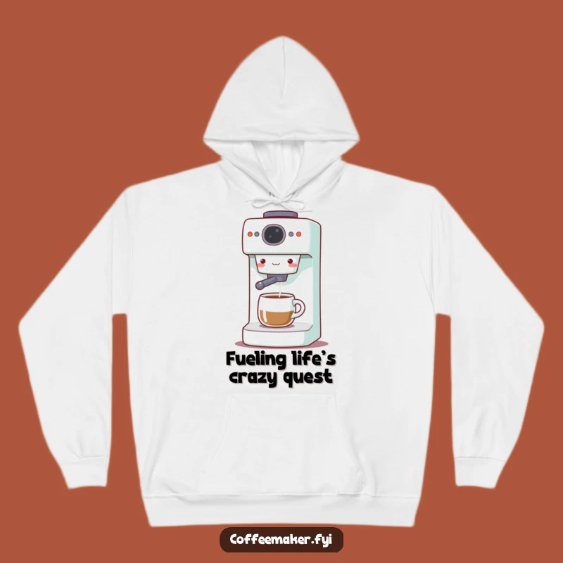 Funny Coffee Maker Hoodie: Cozy Gleeful Brewer, Perfect Warm Funny Gift!