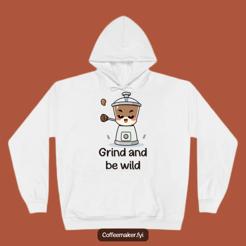 Funny Coffee Grinder Hoodie - Cozy Mischievous Spin Gift